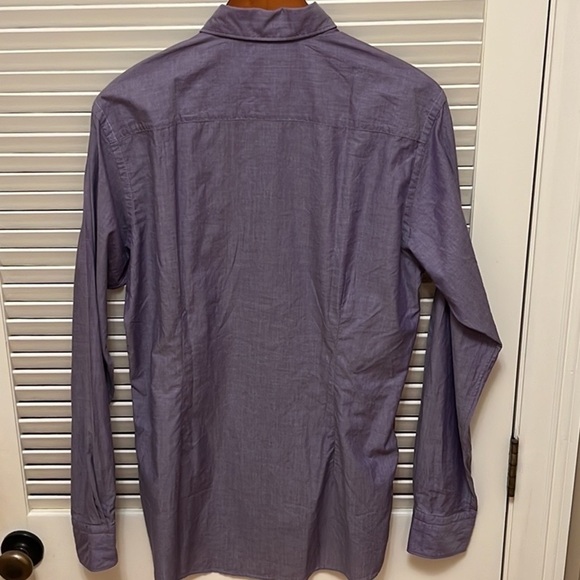 3. Eton Contemporary Mens Dress Shirt in Purple - Picture 5 of 9